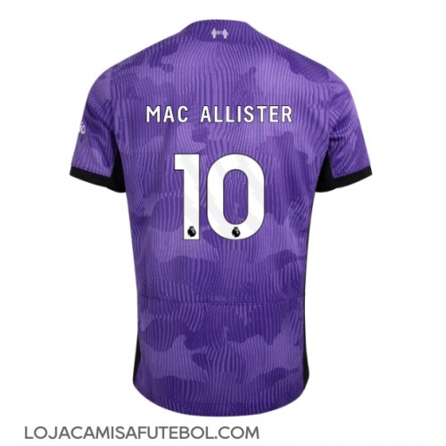 Camisa de Futebol Liverpool Alexis Mac Allister #10 Equipamento Alternativo 2023-24 Manga Curta